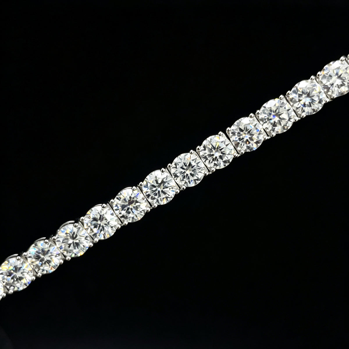 4MM S925 & Vvs Moissanite Tennis Chains White Gold