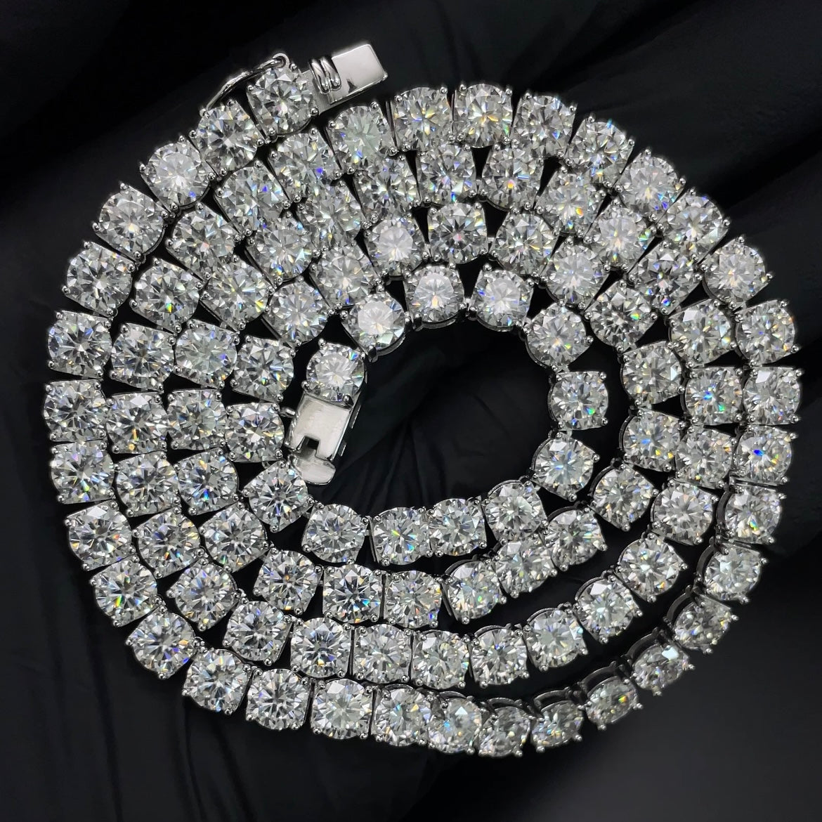 4MM S925 & Vvs Moissanite Tennis Chains White Gold